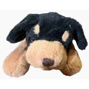 Mary Meyer Pesky Pups Black and Tan Pup Plush Stuffed Animal Toy